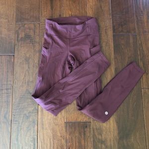 Lululemon Maroon Leggings